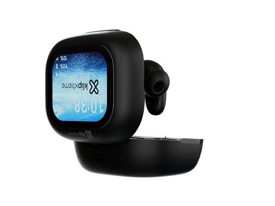 Klip Xtreme - AUDIFONO CON MICROFONO KLIP EXTREME PRO, BLUETOOTH 5.4, AUTONOMIA HASTA 6 HORAS DE REPRODUCCION, CON CANCELACION DE RUIDO ACTIVA, ESTUCHE CON PANTALLA TOUCH Y BATERIA INCORPORADA PARA 2.2 CARGAS