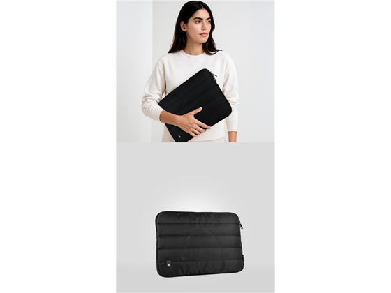 Klip Xtreme - BULTO PARA NOTEBOOK TIPO SLEEVE HASTA 16" TIPO SLEEVE, NYLON, RESISTENTE AL AGUA, NEGRO