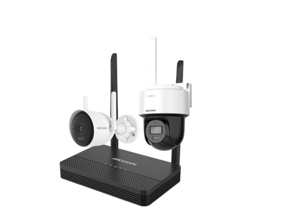 HIKVISION - CAMARA DE SEGURIDAD EN KIT CAMARAS 1 X BULLET 4MP, 1 X DOMO PT 4MP