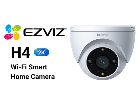 EZVIZ - CAMARA DOMO EXTERIOR H4, (SOPORTA 512GB), 2K