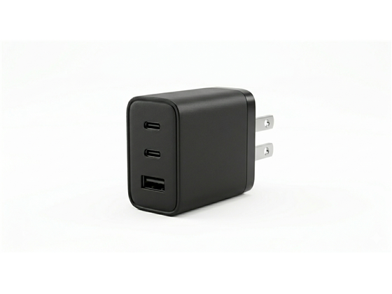 MYO - CARGADOR DE PARED FAST CHARGE, 2X USB C + USB A, 20W, NEGRO