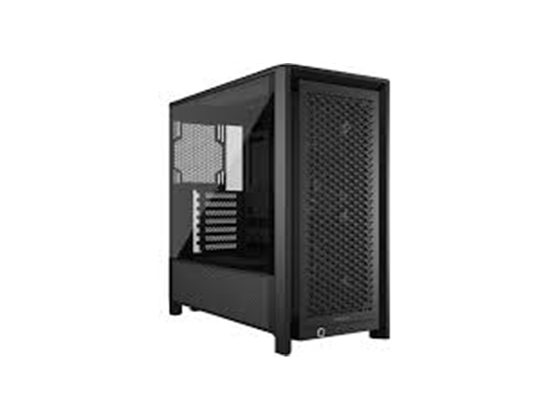 Corsair - CASE CORSAIR FRAME 4000D RS, COMPLETAMENTE MODULAR, MID TOWER, 7 EXPANSION SLOT, 3X 2.5", 2X 3.5", TAPA DE CRISTAL TEMPLADO, INCLUYE 3 ABANICOS RS120 ARGB - NEGRO - CASI TODAS LAS PARTES SE PUEDEN DESARMAR.