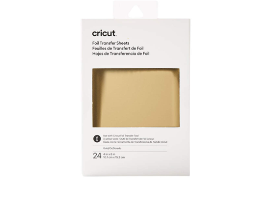 Cricut - PAPEL CRICUT MUESTRA DE LÁMINA DE TRANSFERENCIA 4X6 PULGADAS 24 HOJAS METÁLICAS