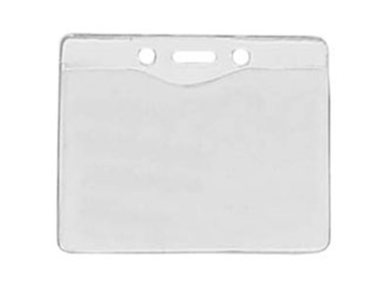 Brady - GAFETE PARA CARNET DE IDENTIFICACIÓN, HORIZONTAL, TRANSPARENTE. NO INCLUYE CORDON. 100PK.