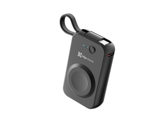 Klip Xtreme - CARGADOR MÓVIL (POWER BANK) KLIP XTREME CON CARGA WIRELESS + 1 PUERTO USB, COMPATIBLE CON APPLE WATCH + OTRO DISPOSITIVO VIA USB