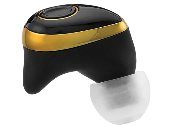 Coby - AUDIFONO INALAMBRICO, NEGRO / DORADO