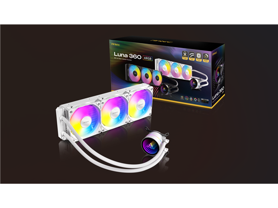 Antec - ABANICO ENFRIAMIENTO LÍQUIDO ANTEC LUNA 360 ARGB  BLANCO