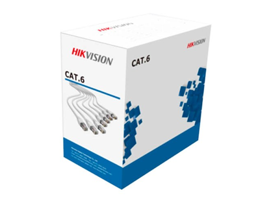 HIKVISION - ROLLO DE CABLE UTP HIKVISION CAT6, (305M) 1000 PIES,  CALIBRE: 24