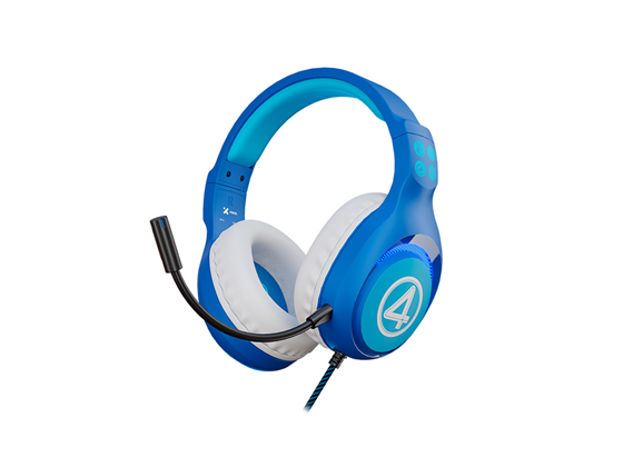 Xtech - AUDIFONO CON MICROFONO XTECH MARVEL FANTASTIC 4, CONTROL DE VOLUMEN, LUCES LED, CONECTOR AUDIO JACK 3.5" + USB PARA ALIMENTACION