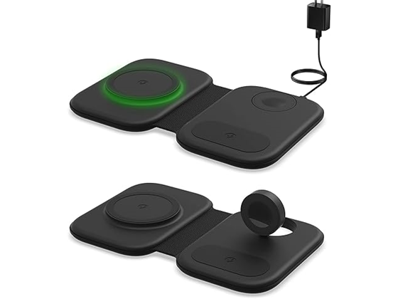 CHARGEWORX - CARGADOR INALÁMBRICO PEGABLE DE CARGA INALÁMBRICA, 15 W, CARGA RAPIDA, 3 DISPOSITIVOS A LA VEZ