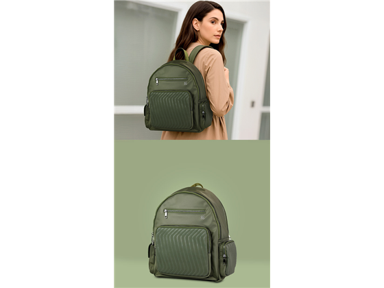 Klip Xtreme - BULTO DE LAPTOP TIPO MOCHILA, HASTA 13", RESISTENTE AL AGUA, VERDE