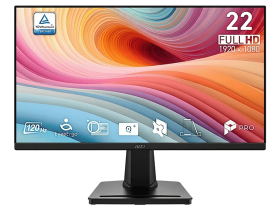 Msi - MONITOR MSI PRO MP225V, 22", 120 HZ, VA PANEL, FHD