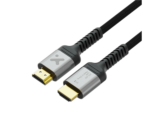 Xtech - CABLE XTECH HDMI 6FT (2.1), DE ULTRA VELOCIDAD 8K 60HZ, 4K 144HZ, 2K 240HZ MACHO - MACHO, NEGRO