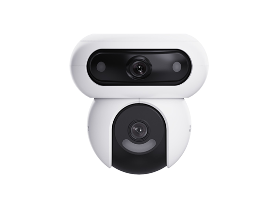 EZVIZ - CAMARA CON DOBLE LENTE DUAL, PANAROMICA E INCLINACION PARA EXTERIOR MARCA, MODELO H90, 2K+ /2K+CON DOBLE LENTE MODELO C8PF