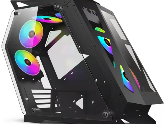 Agiler - CASE GAMING MICRO ATX / ITX NEGRO, LATERALES EN CRISTAL