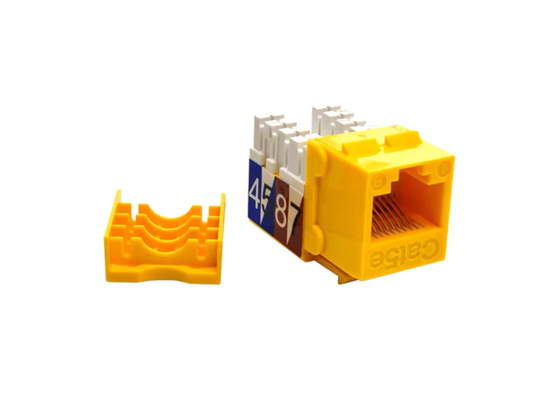 Agiler - JACK MINI KEYSTONE AGILER CAT5E 110 AMARILLO