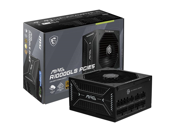 Msi - POWER SUPPLY MSI MAG A1000GLS PCIE5, 1000 WATTS, 80 PLUS GOLD MODULAR GAMING PSU