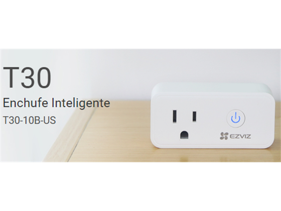 EZVIZ - TOMACORRIENTE SMART, PROGRAMABLE PARA ENCENDIDO Y APAGADO POR SOFTWARE, ALERTA POR APLICACIÓN.