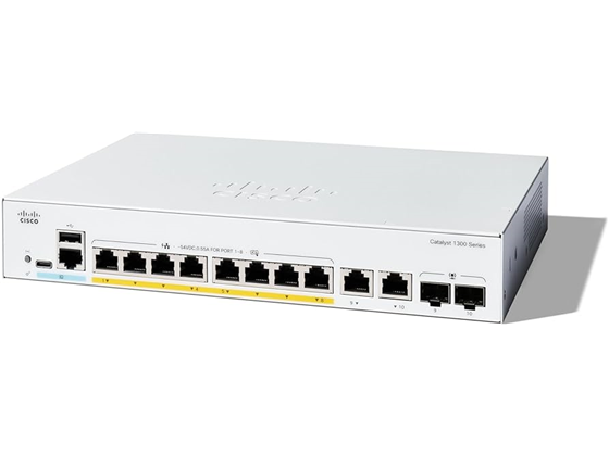 Cisco - SWITCH CISCO CATALYST SERIE 1300, DE 8 PUERTOS GE -2G FULL POE