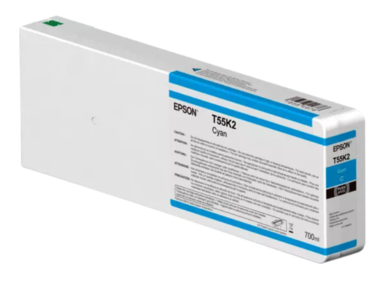 Epson - CARTUCHO EPSON T55X200 ULTRACHROME HDX/HD CYAN 700 ML