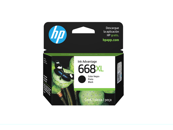 HP - CARTUCHO HP 668XL NEGRO - 7FP39VL