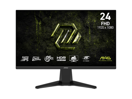 Msi - MONITOR MSI MAG 245F X24, GAMING, 23.8", FLAT, FHD (1920 X 1080) , 240 HZ, RAPID IPS, COLOR NERO