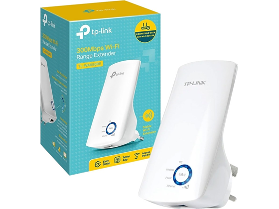 TP-Link - REPETIDOR TP-LINK TL-WA850RE, 2.4GHZ/300MBPS, 1 PUERTO LAN, 802.11B/G/N, WPS, INDOOR.
