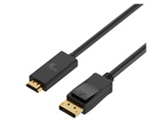 Xtech - CABLE DISPLAY PORT MACHO A HDMI MACHO, 10FT, NEGRO.
