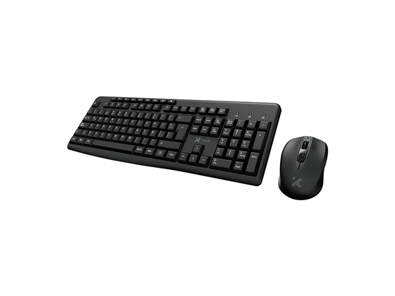 Xtech - TECLADO MOUSE COMBO WIRELESS, MULTIMEDIA, OPTICAL MOUSE, ESPAÑOL. NEGRO