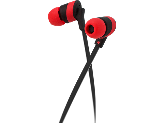 Klipx - AUDIFONO CON MICROFONO, KOLOR BUDS, 3.5" ROJO (KHS-625RD)