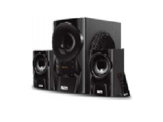 MYO - BOCINA HT35 2.1, BT V3.0, LECTOR SD/USB, LED, CONTROL REMOTO NEGRO, CON SUBWOOFER.