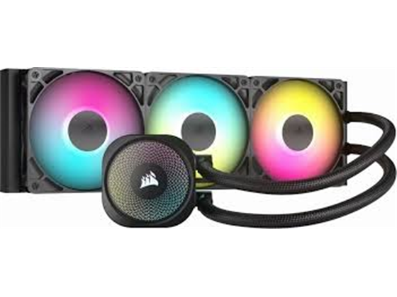 Corsair - ABANICO PARA CPU NAUTILUS 360 RS ARGB (LIQUID COOLING) 360MM, 3X 120MM FAN COOLER, RGB LED, DEISY CHAIN CONECTOR, COMPATIBLE CON LOS SOCKET INTEL 1700, 1851, SOCKET AMD AM5, AM4 - NEGRO