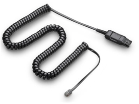 Poly HP - CABLE DE REEMPLAZO AURICULARES A10, CONECTOR MODULAR (QD), RJ9 (66268-02)