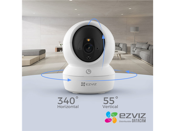 EZVIZ - CAMARA INTERIOR PT, MODELO H6C PRO, 3K TIPO C
