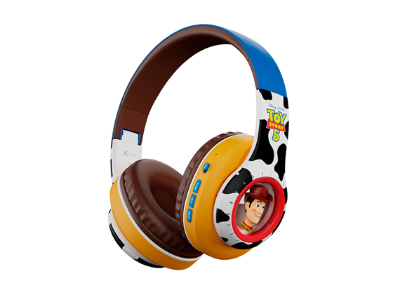 Xtech - AUDIFONO CON MICROFONO WIRELESS XTECH DISNEY TOY STORY, BT 5.3, HASTA 13 HORAS DE REPRODUCCION, MICROFONO INTEGRADO, PUERTO DE CARGA USB-C, BLANCO / NEGRO / MARRON / AZUL