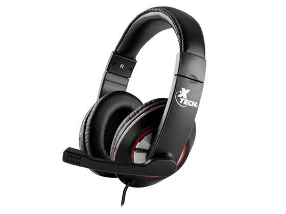 Xtech - AUDIFONO CON MICROFONO, KALAMOS GAMING, USB, NEGRO / ROJO (XTH-531)
