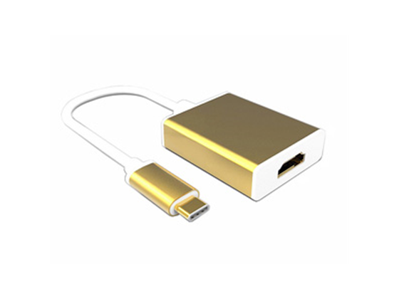 Agiler - ADAPTADOR USB 3.1 TYPE C A HDMI 4K, GOLD. (AGI-1235)