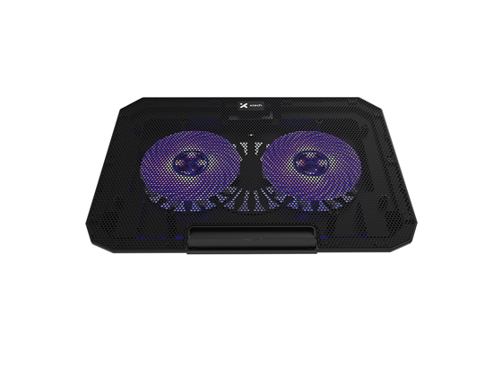 Xtech - COOLING PAD XTECH, PARA NOTEBOOK 15.6", USB, CON 2 VENTILADORES, LUCES LED AZUL (XTA-156)