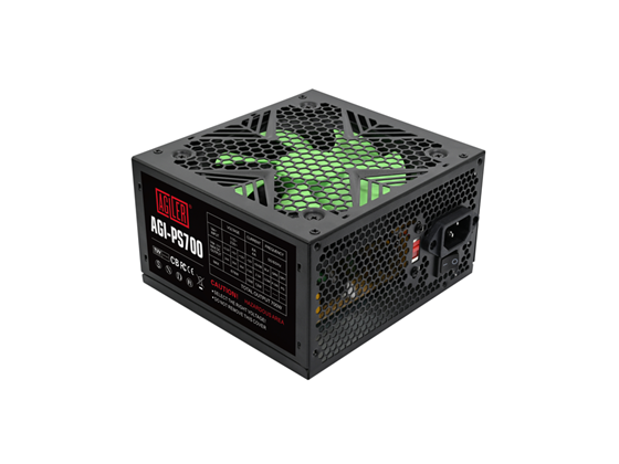 Agiler - POWER SUPPLY 700W - 120MM FAN 24 PIN + 2X IDE + 4X SATA + 2*P8 (4+4) (CPU) + 2*P8 (6+2) (VIDEO CARD)