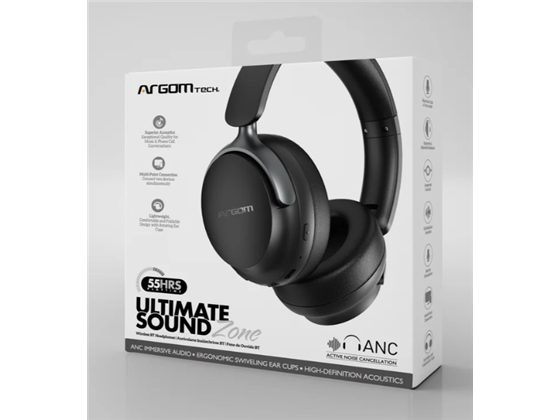 Argom - AUDIFONO ULTIMATE SOUND ZONE BT 5.4 NEGRO (ARG-HS-2682BK)