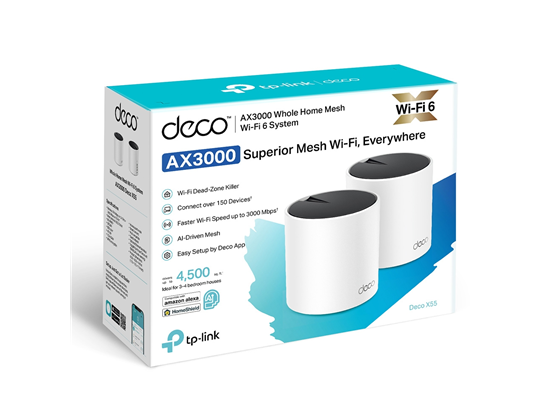 TP-Link - ROUTER DECO-X55 TP-LINK, 1167 MBPS, 5 GHZ, WIFI 6