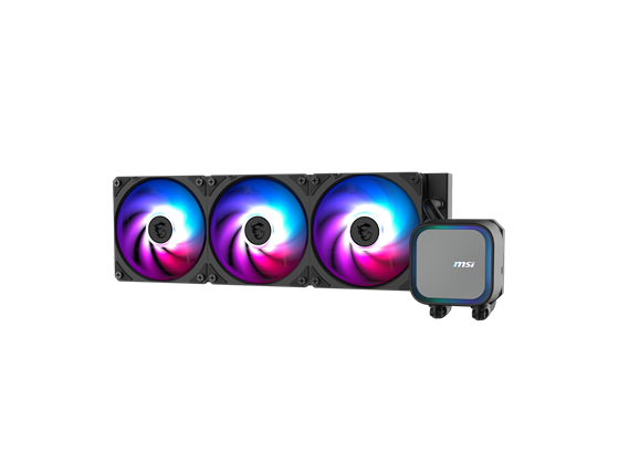Msi - ABANICO PARA CPU MSI SERIE MAG CORELIQUID A13 360MM ALL-IN-ONE LIQUID CPU COOLER, 3*120MM ARGB, NEGRO, COMPATIBLE CON INTEL LGA  1700 / 1851, AMD AM5 / AM4.