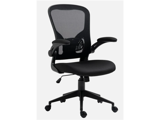 MYO - SILLA DE OFICNA MYO, CON REPOSABRAZOS, RESPALDO LUMBAR, NYLON, ASIENTO ACOLCHADO EN FOAM, NEGRO