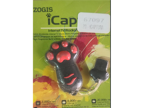 Zogis - ICAPTURA WORLDWIDE INTERNET MULTIMEDIA DONGLE USB INTERNET TV - RADIO - JUEGOS   CASILLERO 6 JAULA