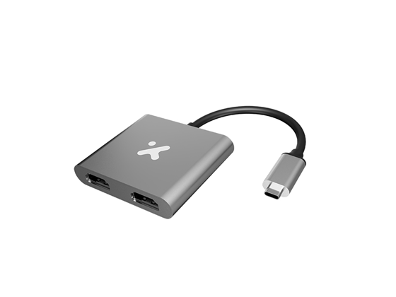 Xtech - ADAPTADOR XTECH USB-C A 2X PUERTOS HDMI