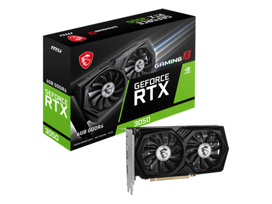 Msi - TARJETA DE VIDEO MSI GEFORCE RTX™ 3050 GAMING X, 6GB DDR6, DOBLE ABANICO, 2X HDMI 2.1, 1X DISPLAYPORT 1.4A