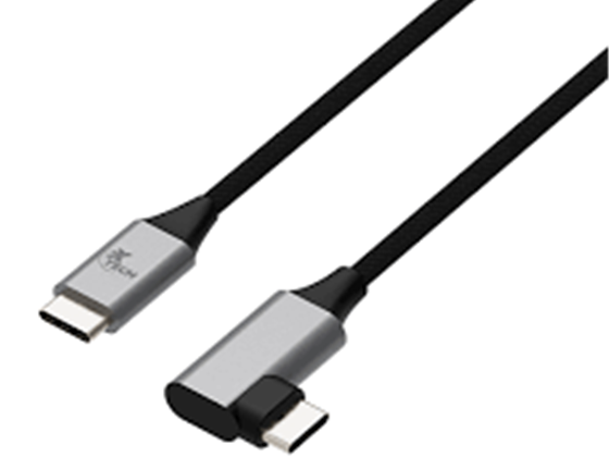 Xtech - CABLE USB-C A USB-C CON ANGULO HACIA LA DERECHA