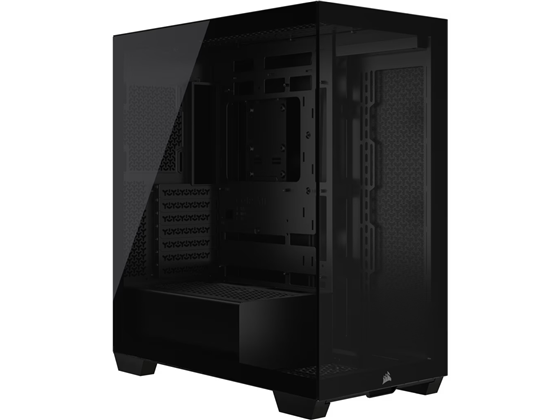 Corsair - CASE CORSAIR 3500X, MID TOWER, BLACK, 7 EXPANSION SLOT, 2X 2.5", 2X 3.5", TAPA Y FRENTE DE CRISTAL TEMPLADO, NO INCLUYE ABANICOS, PUERTOS 2X USB 3.2 GEN1, 1X USB-C 3.2 GEN2 , HEADPHONE/MIC COMBO 3.5"  AUDIO JACK