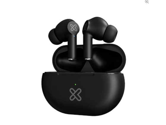 Klip Xtreme - AUDIFONO CON MICROFONO BUDS-FI, BLUETOOTH 5.4, HASTA 5 HORAS DE REPRODUCCION, RESISTE SALPICADURA DE SUDOR Y AGUA, ESTUCHE CON BATERIA, GRIS