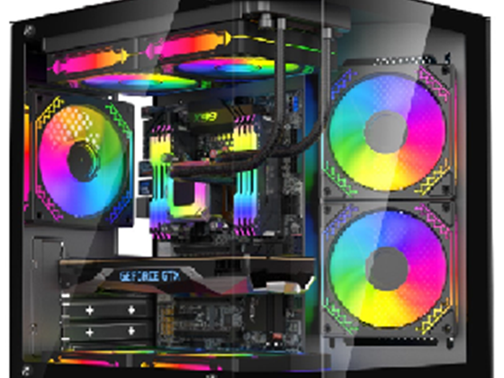 Agiler - CASE GAMING MICRO ATX / ITX NEGRO, CON DOBLE ESQUINA DE CRISTAL